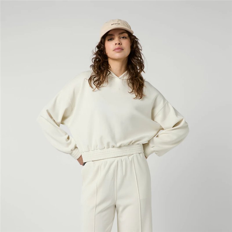 Mystic Breezy Hood Sweat Women dirty white