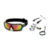 Ocean CHAMELEON - shiny black revo red - recycled PET