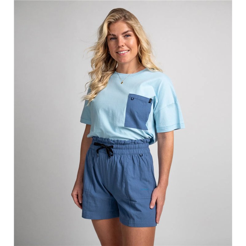 Duotone Tee SS True Beach women sky-blue