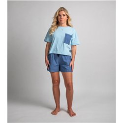 Duotone Tee SS True Beach women sky-blue