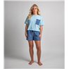 Duotone Tee SS True Beach women sky-blue
