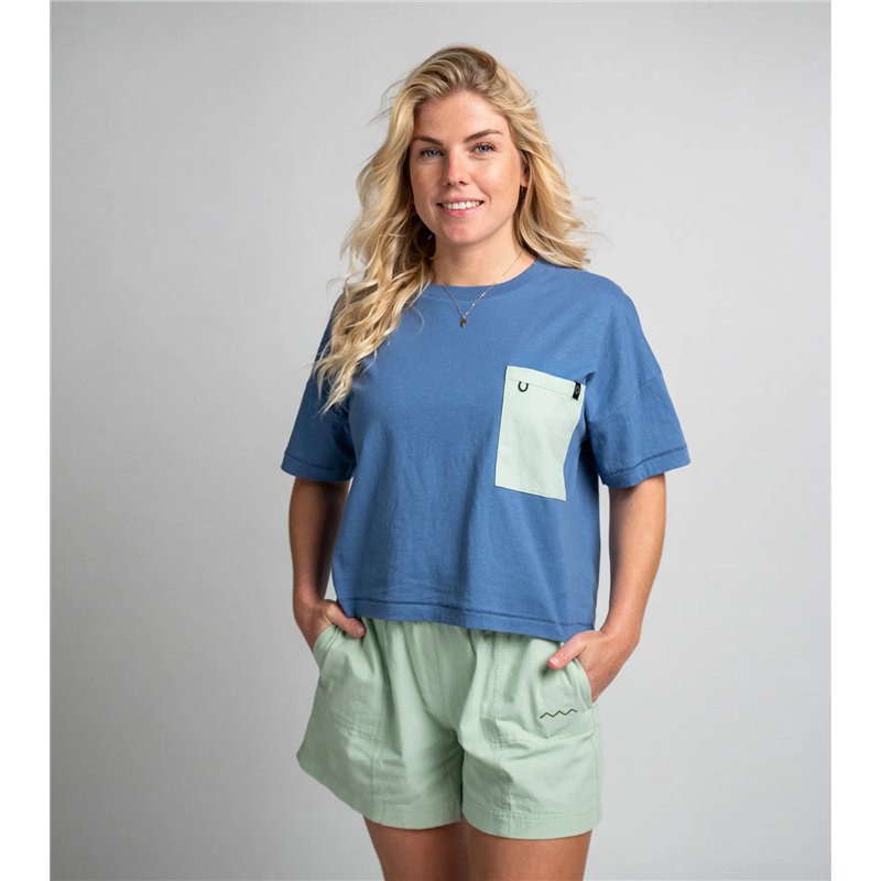 Duotone Tee SS True Beach women blue-horizon