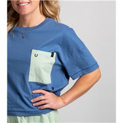Duotone Tee SS True Beach women blue-horizon