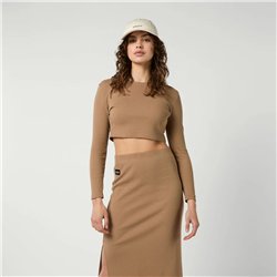 Mystic Glow Long Skirt Women slate brown