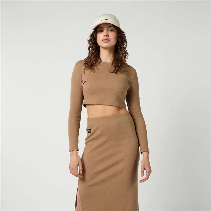 Mystic Glow Long Skirt Women slate brown