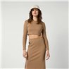 Mystic Glow Long Skirt Women slate brown