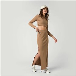 Mystic Glow Crop Tee Women slate brown