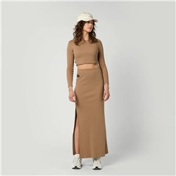 Mystic Glow Crop Tee Women slate brown