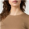 Mystic Glow Crop Tee Women slate brown