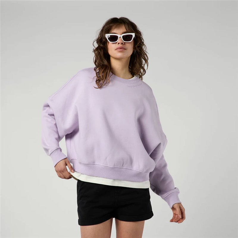 Mystic Dropped Shoulder Crew Sweat lilac