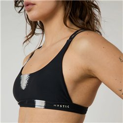 Mystic Bodil Strappy Bikini Top black allover