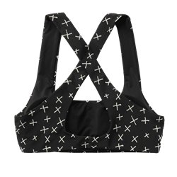 Mystic Lana Cross Bikini Top black