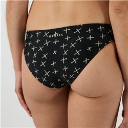 Mystic Lana Cross Bikini Bottom black