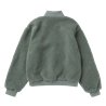 Mystic Teddy Zip Up Sweat Women frozen green