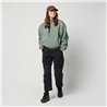 Mystic Teddy Zip Up Sweat Women frozen green