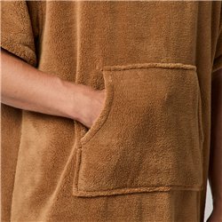 Mystic Poncho Teddy slate brown