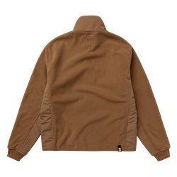 Mystic DTS Fleece Zip Thru Sweat slate brown