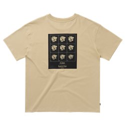 Mystic Pansy Tee pale khaki