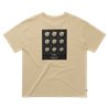 Mystic Pansy Tee pale khaki