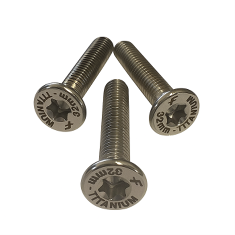 FOne M6-32Mm Tapered Head Screws (Titanium - T30 Torx) X3