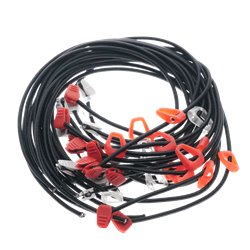 Duotone Kite Bar Spare RubberCord Click Bar Floaters(SS21-onw)(10pcs) - red/yellow