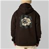 Mystic Heartsease Hood Sweat dark brown