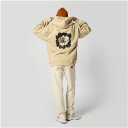 Mystic Heartsease Hood Sweat pale khaki