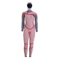ION Wetsuit Amaze Amp 6/5 Hood Front Zip women black