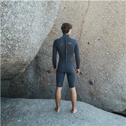 ION Wetsuit Element 2/2 Shorty LS Back Zip men blue-nights