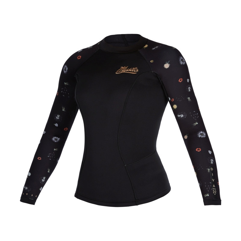 Mystic Diva 2/2mm Longsleeve Vest black