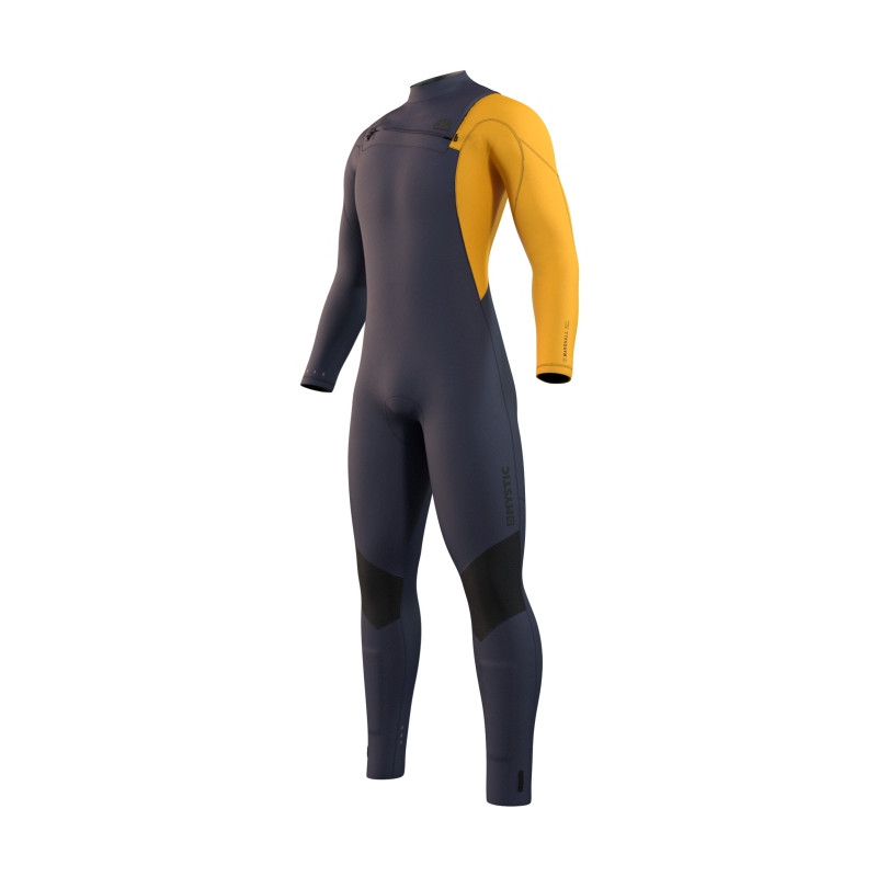 Mystic Marshall Fullsuit 3/2mm Fzip blue / mustard