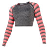 Mystic Dazzled L/S Rashvest Croptop coral