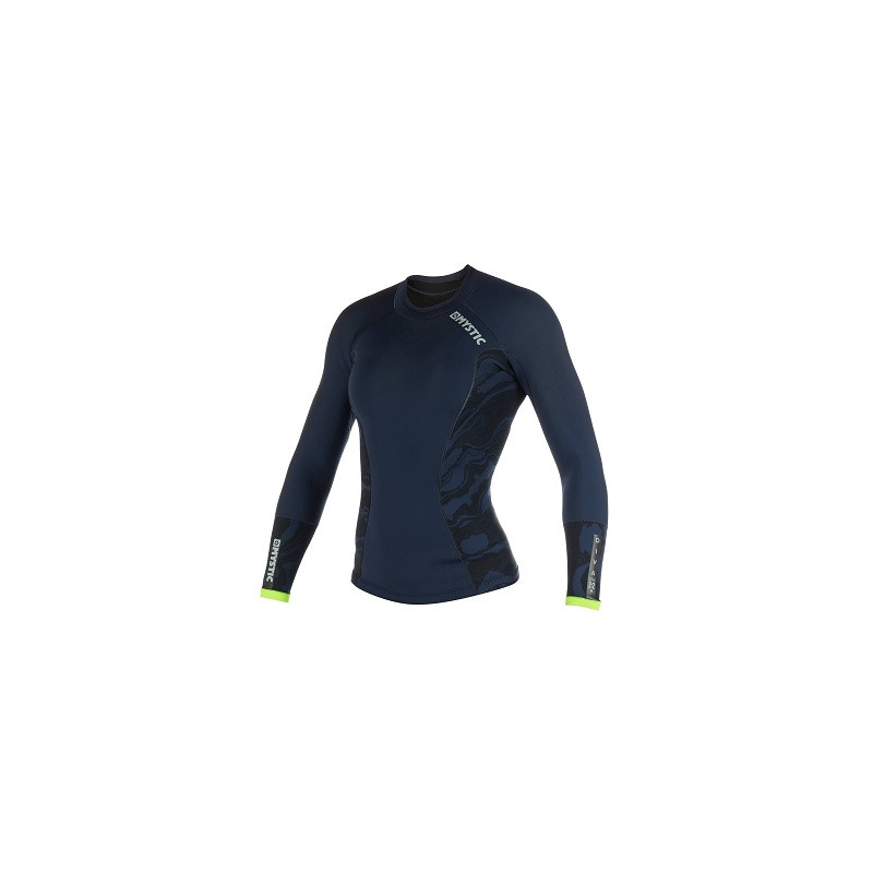 Mystic Diva L/S Vest Women 2mm navy/lime