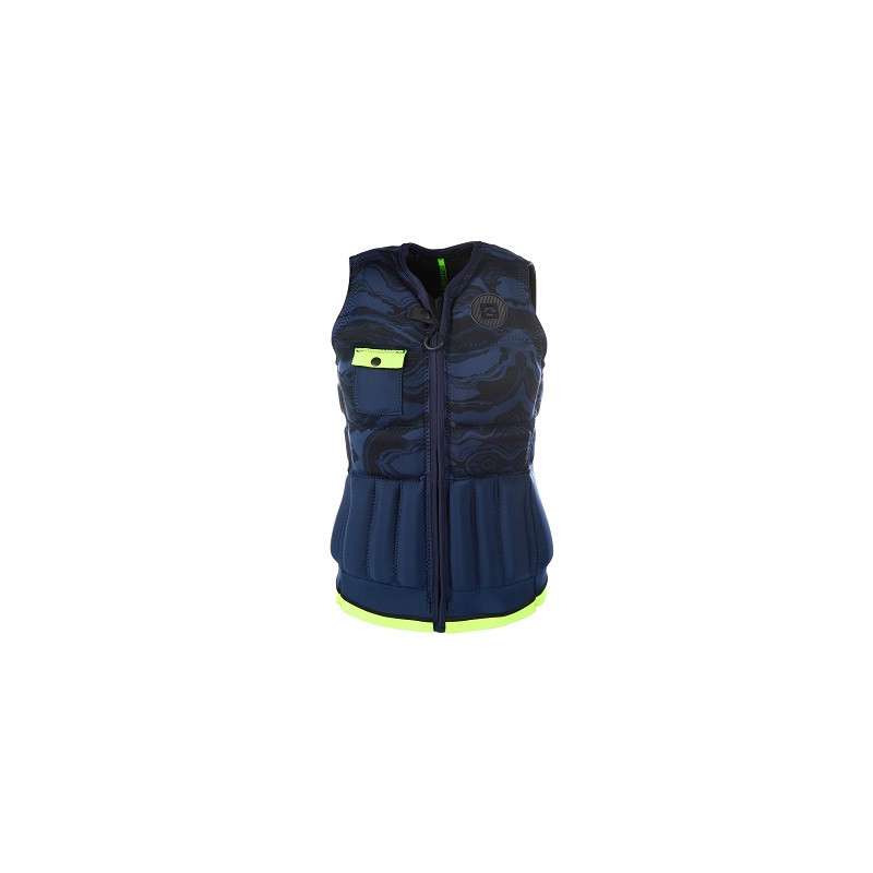 Mystic Diva Impact Vest FZip Women navy/lime