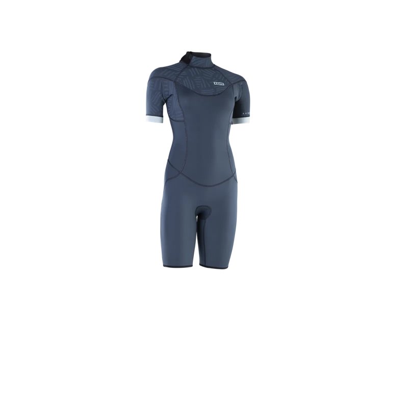 ION Wetsuit Element 2/2 Shorty SS Back Zip women steel blue