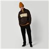 Mystic Slate Half Zip Sweat dark brown