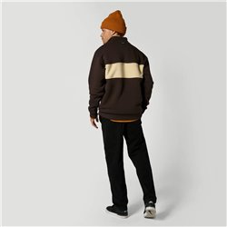 Mystic Slate Half Zip Sweat dark brown