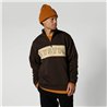 Mystic Slate Half Zip Sweat dark brown
