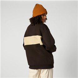 Mystic Slate Half Zip Sweat dark brown