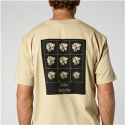 Mystic Pansy Tee pale khaki