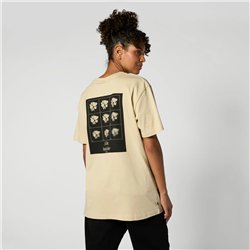 Mystic Pansy Tee pale khaki