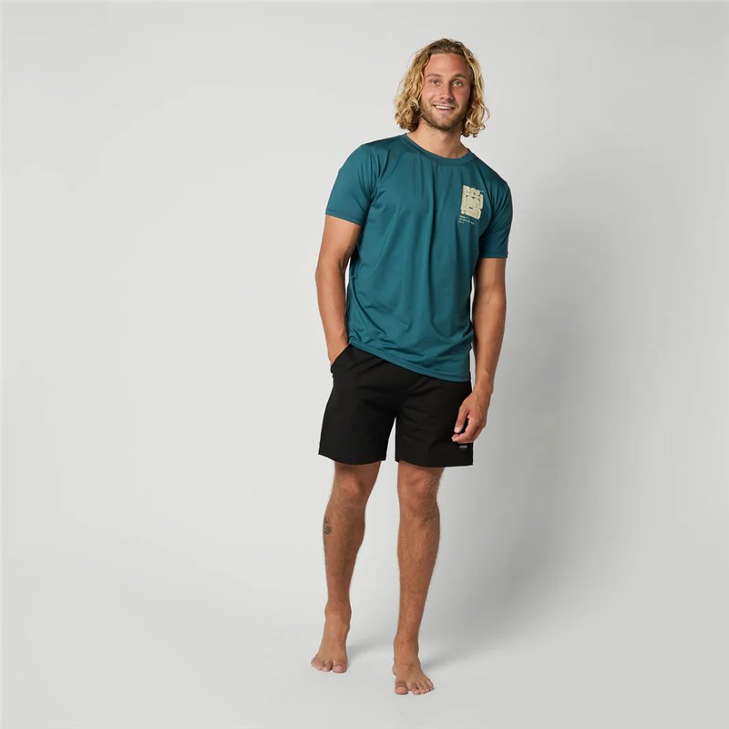 Mystic Boarding S/S Rashvest teal