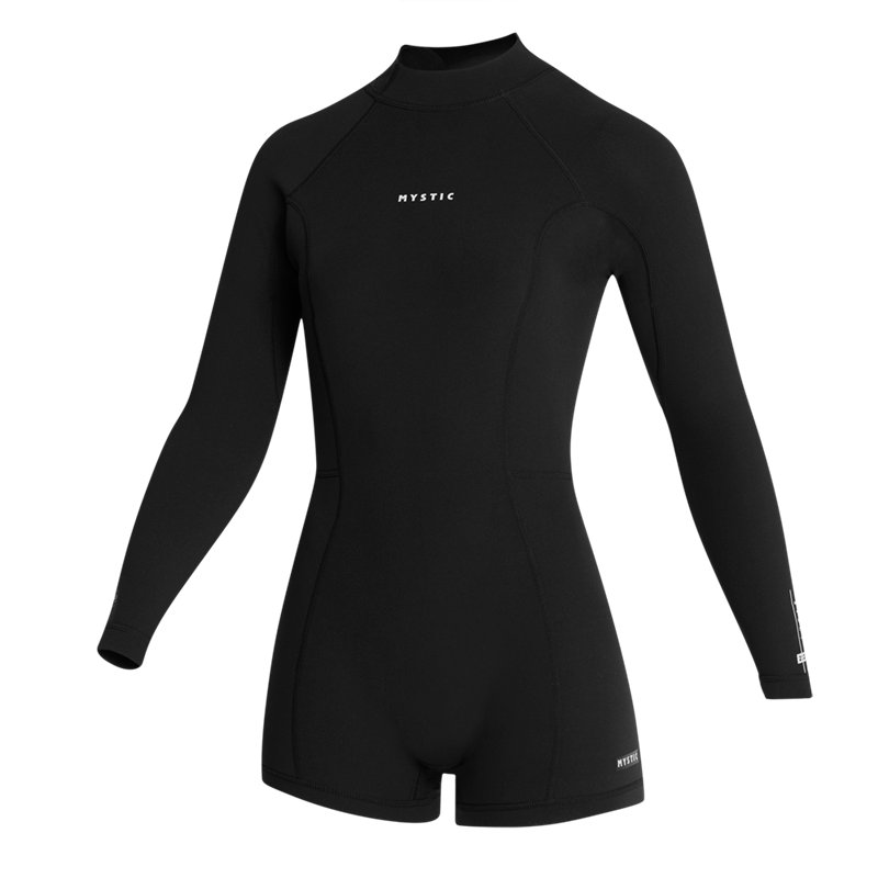 Mystic Lunar Longarm Shorty 2/2mm Bzip Women black