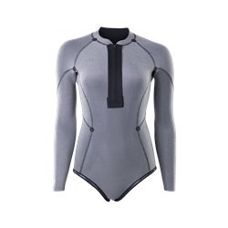 ION Wetsuit Amaze Amp Hot Shorty 2.0 LS Front Zip women black