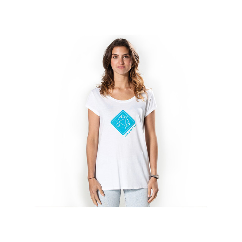 13thmy80  - Mystic Damen Logo T-Shirt "Branded Tee" Bright white