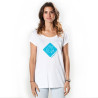 13thmy80  - Mystic Damen Logo T-Shirt "Branded Tee" Bright white