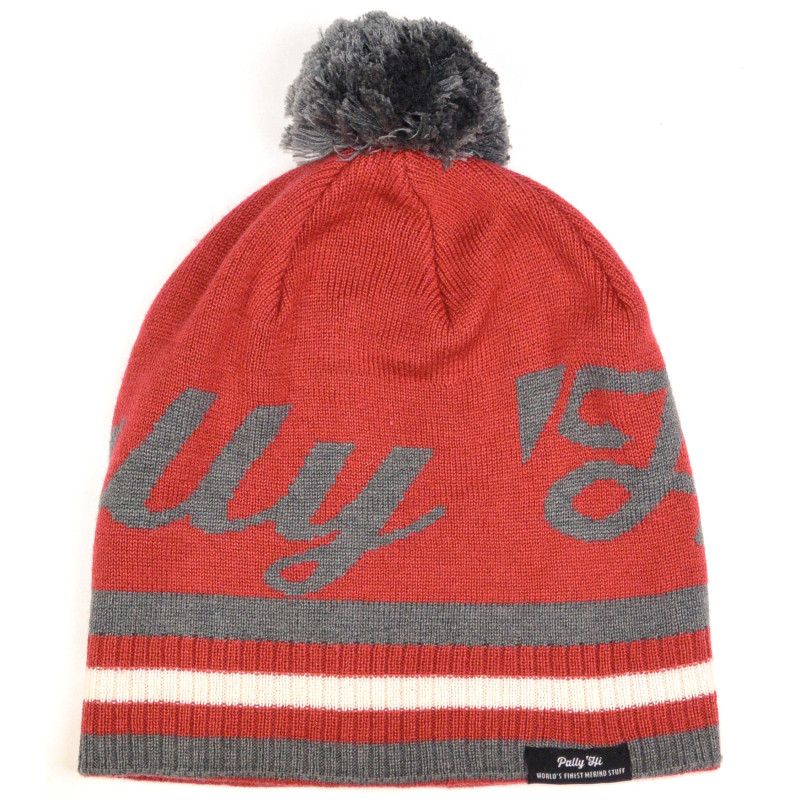 17tph12  - Pally`Hi Mütze Beanie PimPom heather bordeaux