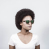 ocean66001.0  - Ocean Bamboo Sonnenbrille Wedge green revo