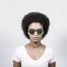 ocean66001.0  - Ocean Bamboo Sonnenbrille Wedge green revo