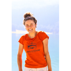 SKS2021TR  - Swiss Kitesurf Spot Tee woman rusty red